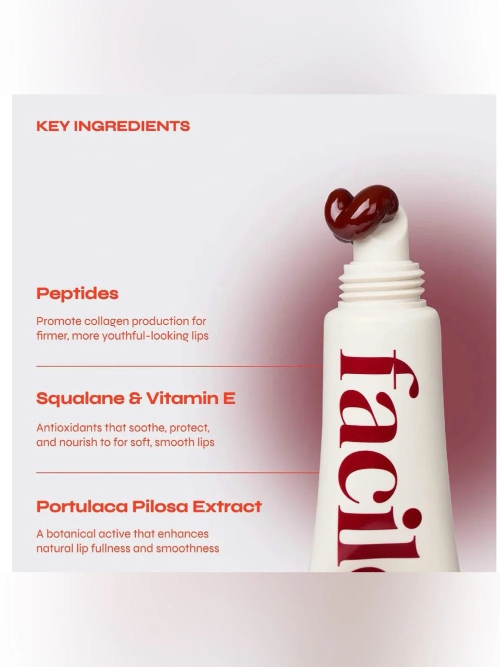 Facile Lip Jelly Tint in Rouge, BNIB